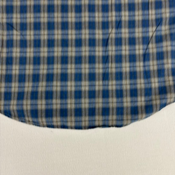 Dockers Indigo Flannel Button Down Shirt Size XL Blue, Gray, Brown - Picture 10 of 13